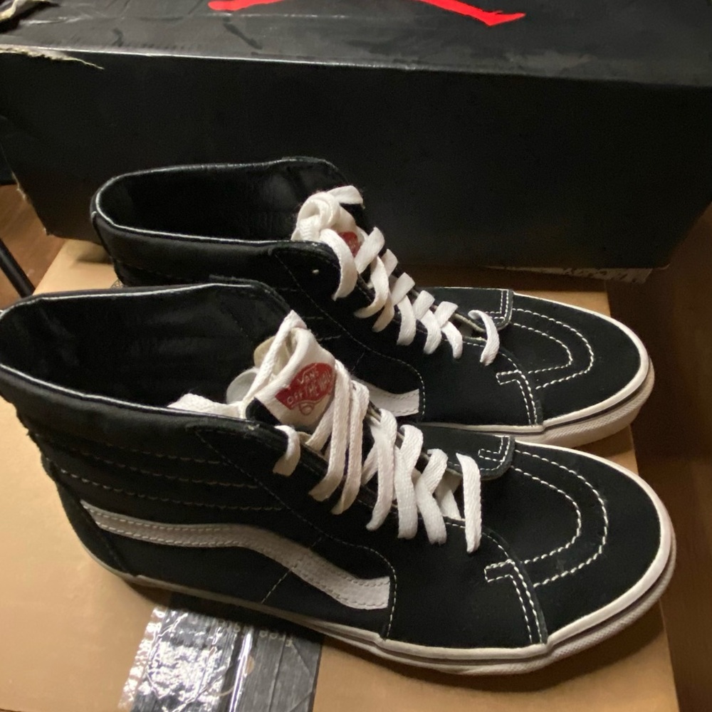 Vans Classic High Top Black Sneakers Clean